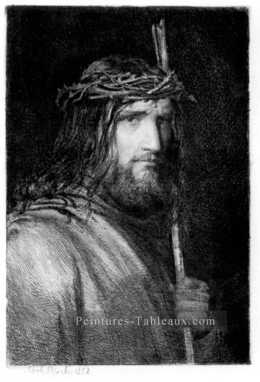 Christ Portrait Carl Heinrich Bloch Peintures à l'huile